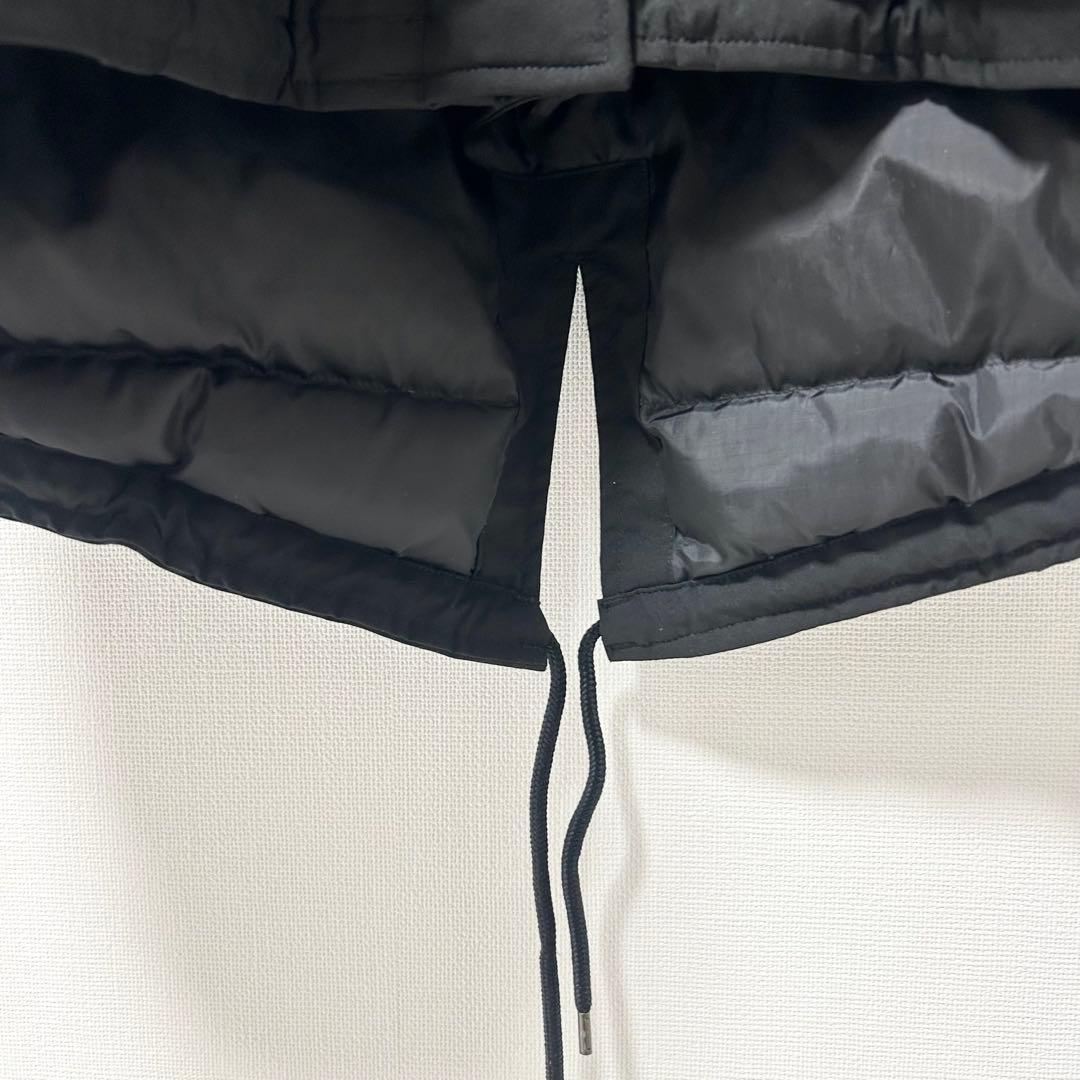 スピックアンドスパン　撥水フーデッドダウンコート　ブラック　38