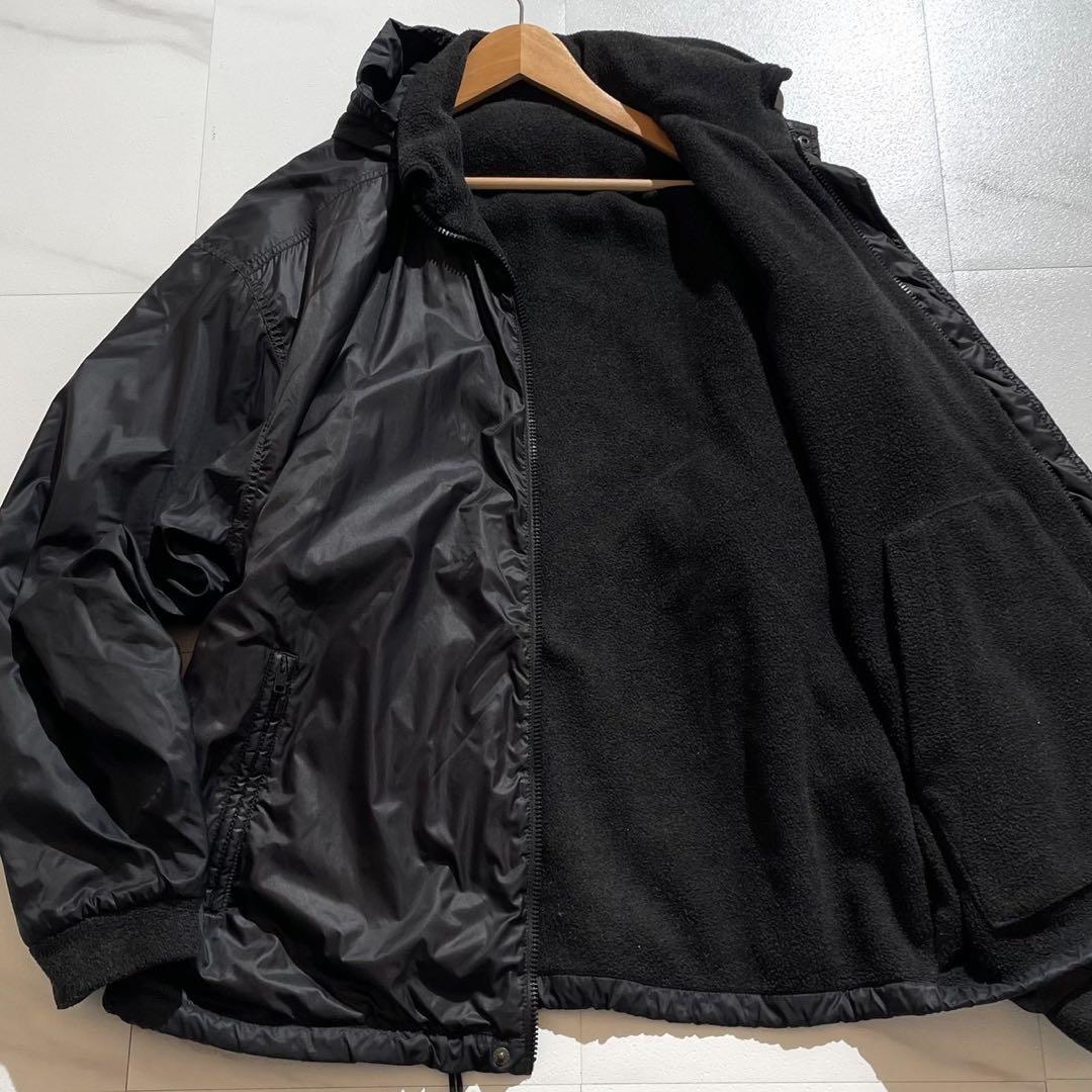 モンクレール HUSKY ハスキー リバーシブル ボアジャケット ブラック L