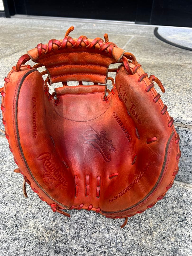Rawlings PROFESSIONAL 硬式グローブ オレンジ