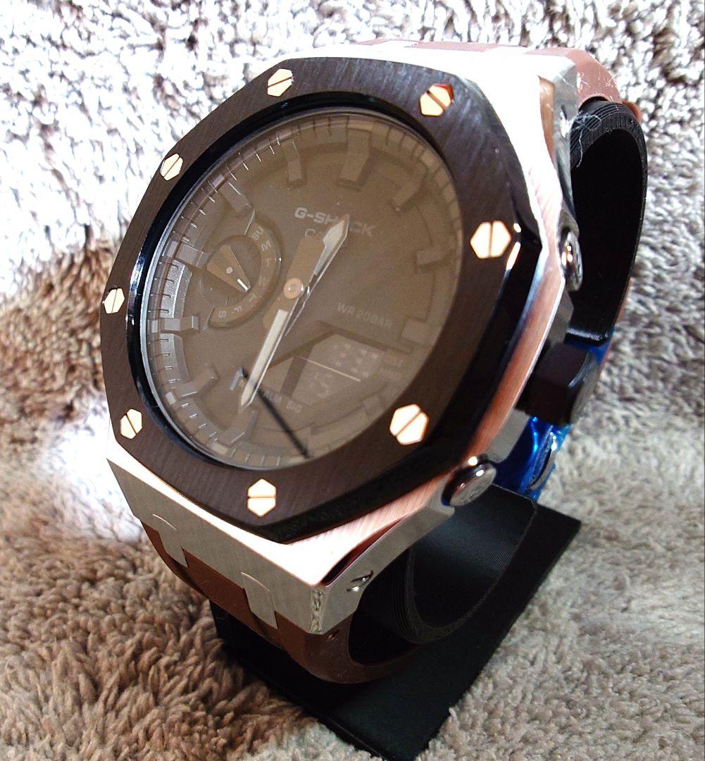 新品 G-SHOCK GA-2100 カシオーク カスタム 未使用ブラウンバンド