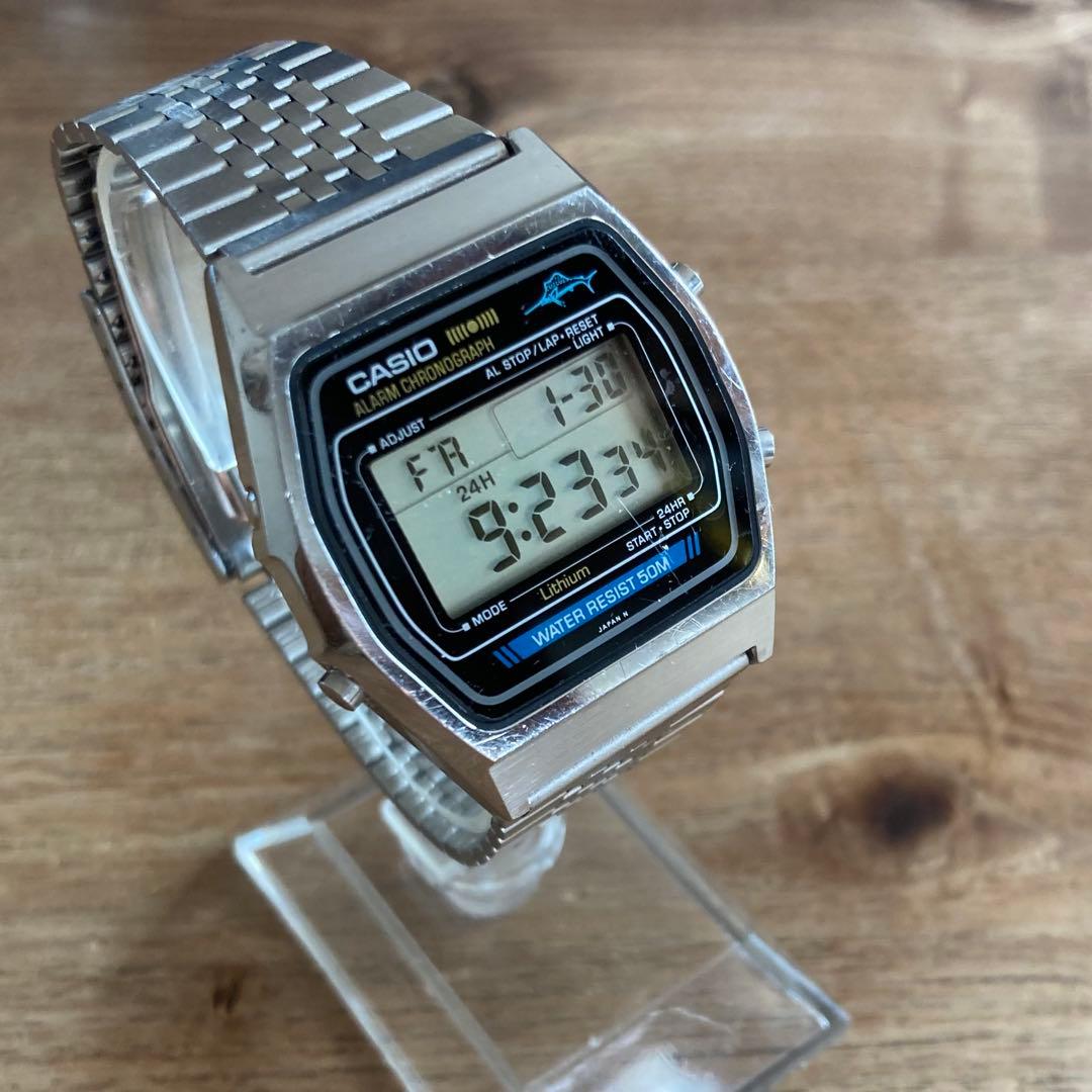 CASIO W-35 80s Marlinカジキ カシオマーリン　　ビンテージ
