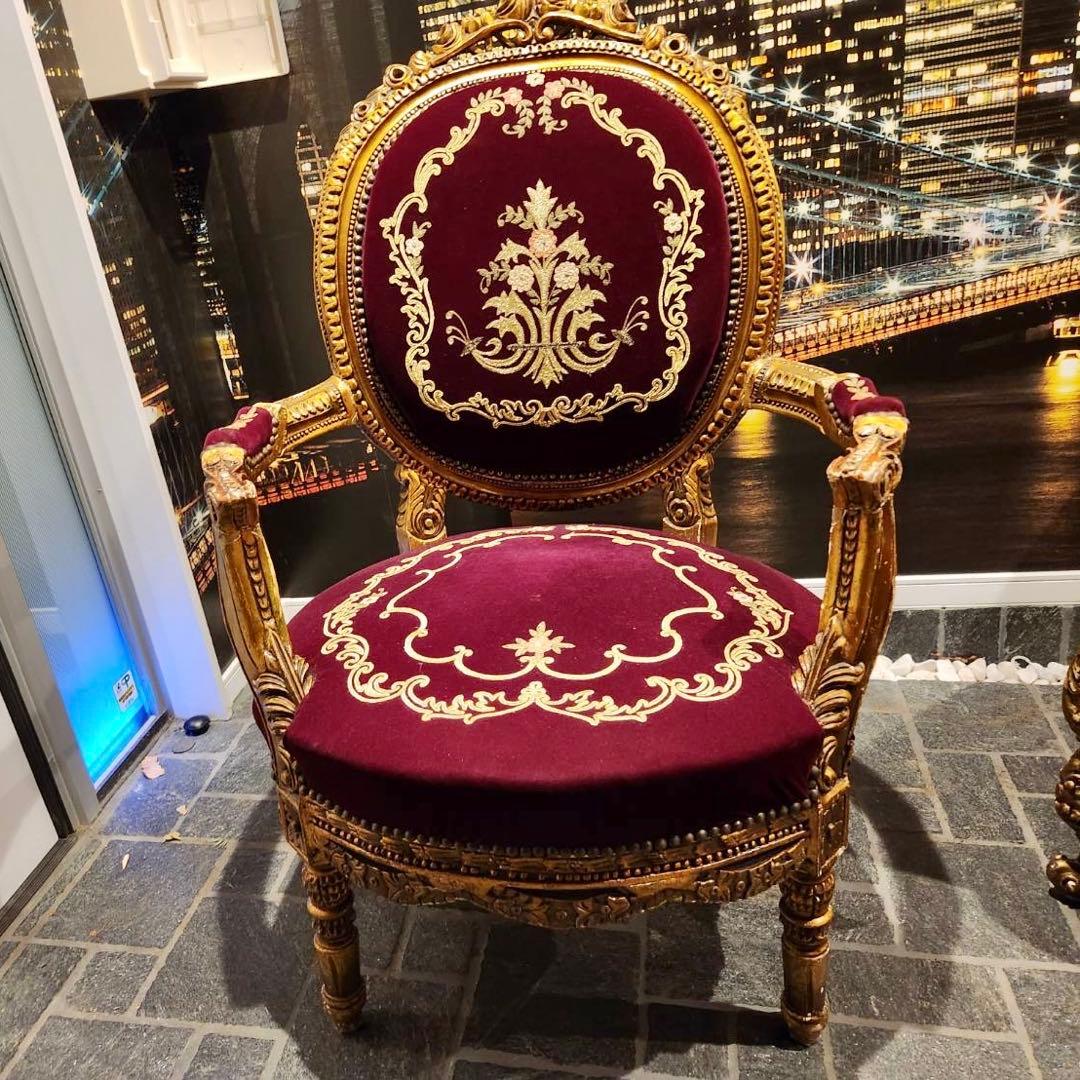 nao姫 ノットアンティークス　マジェスティベルベットチェア　エンペラーズ