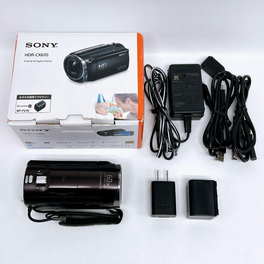 SONY HDR-CX670 ビデオカメラ