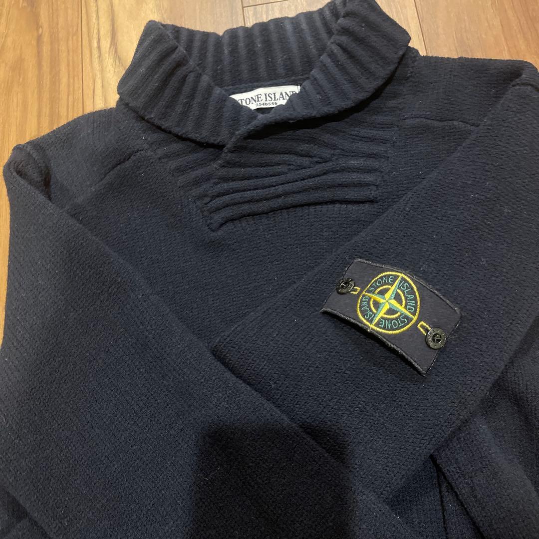 クリーニング済み　stone  ニットネイビー