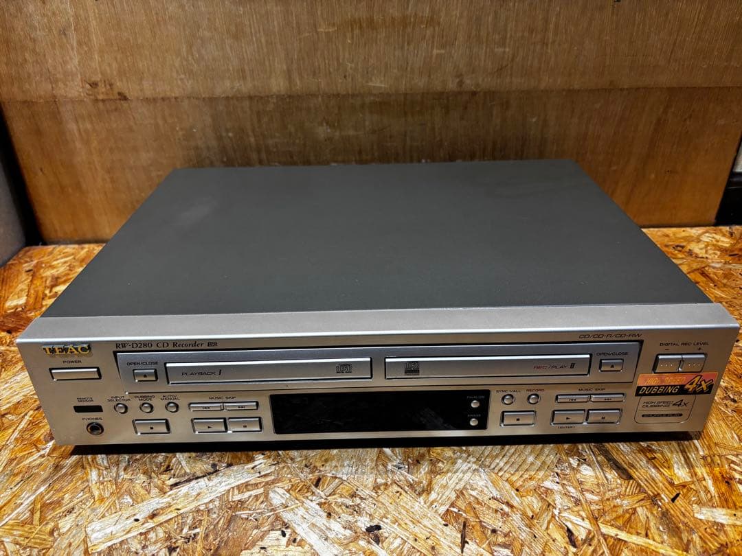 ダブルデッキ CDレコーダー RW-D280 TEAC