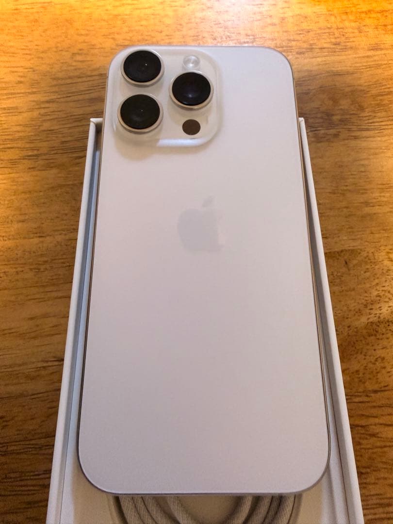 Apple iPhone 16 Pro ホワイト本体 充電ケーブル付き