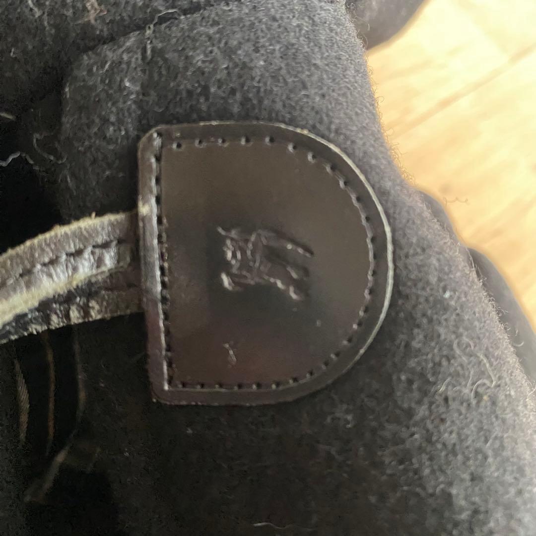 【美品】バーバリーブルーレーベル ノバチェック ダッフルコート ブラック 38