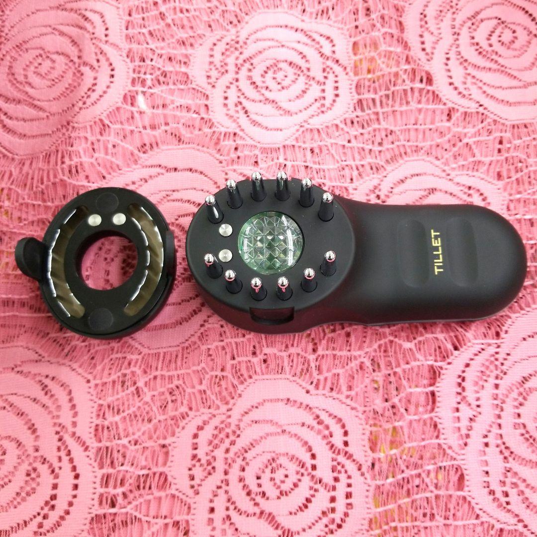 MD-1052-336☆ティレット ブラックイオン導入器 電気バリブラシ 美顔器