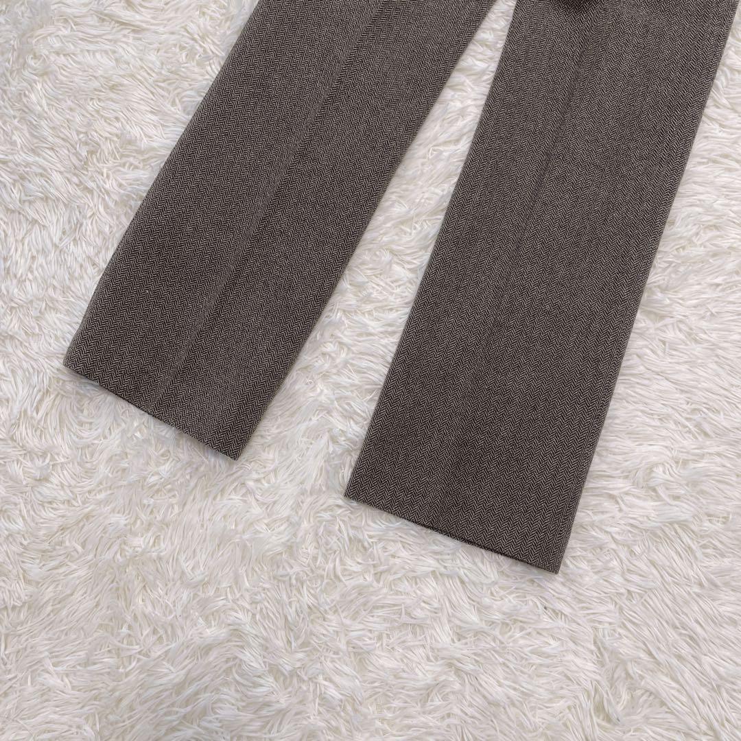 美品日本製シルク混【DES PRES ツィードパンツスーツ】セットアップ