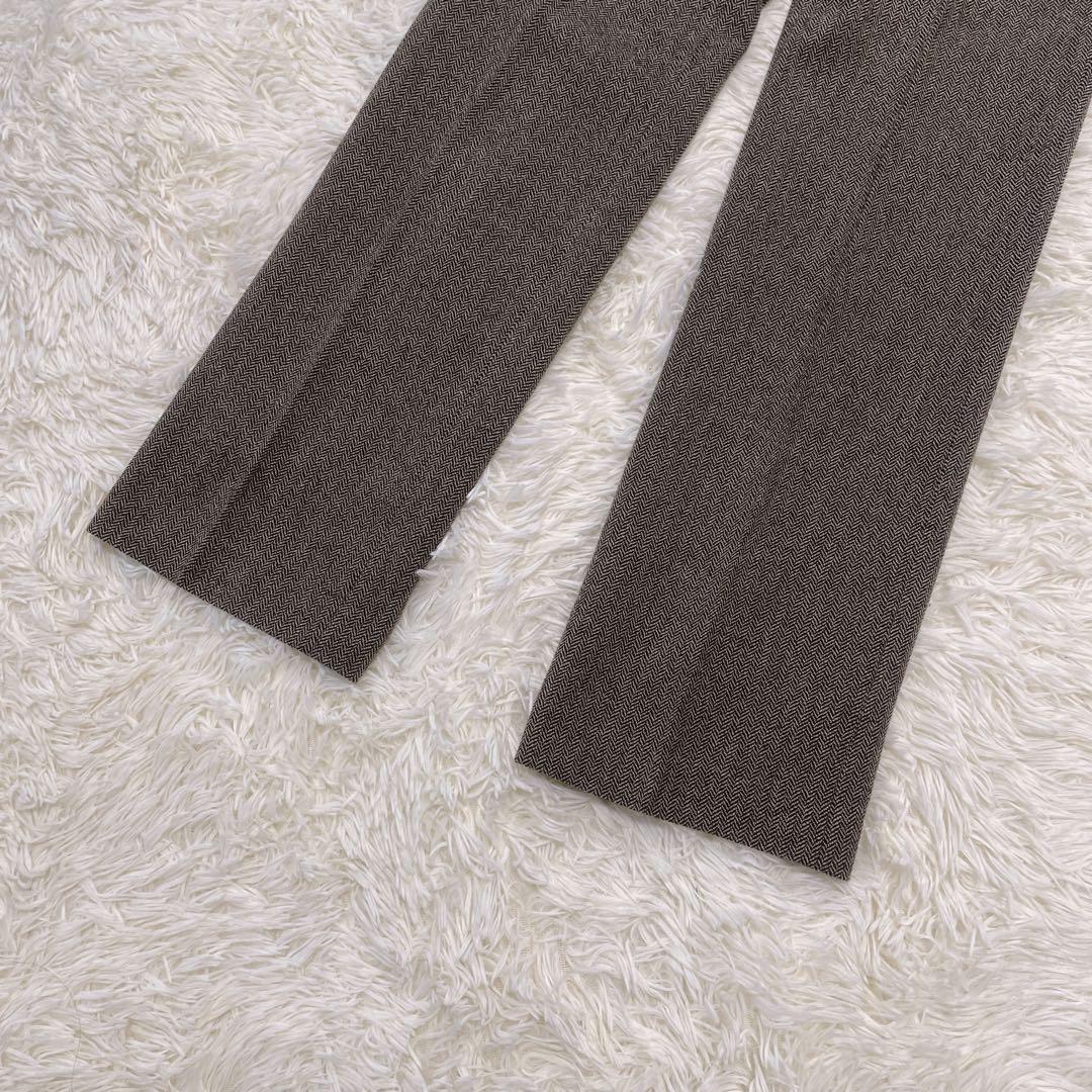 美品日本製シルク混【DES PRES ツィードパンツスーツ】セットアップ