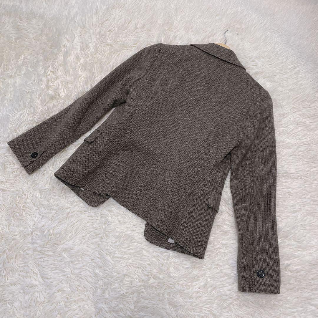 美品日本製シルク混【DES PRES ツィードパンツスーツ】セットアップ
