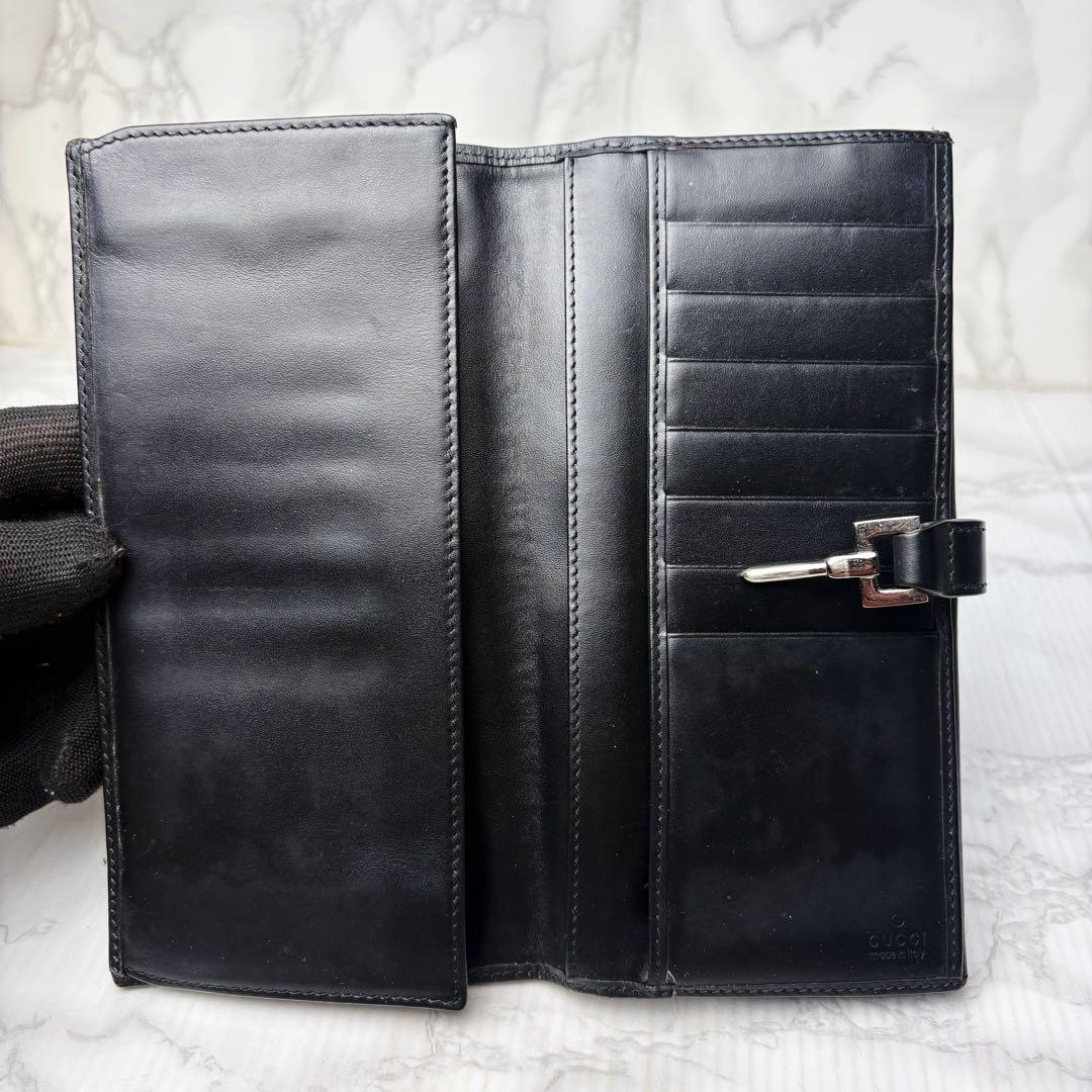 56 GUCCI 長財布 二つ折り財布 ジャッキー GGキャンバス nw8