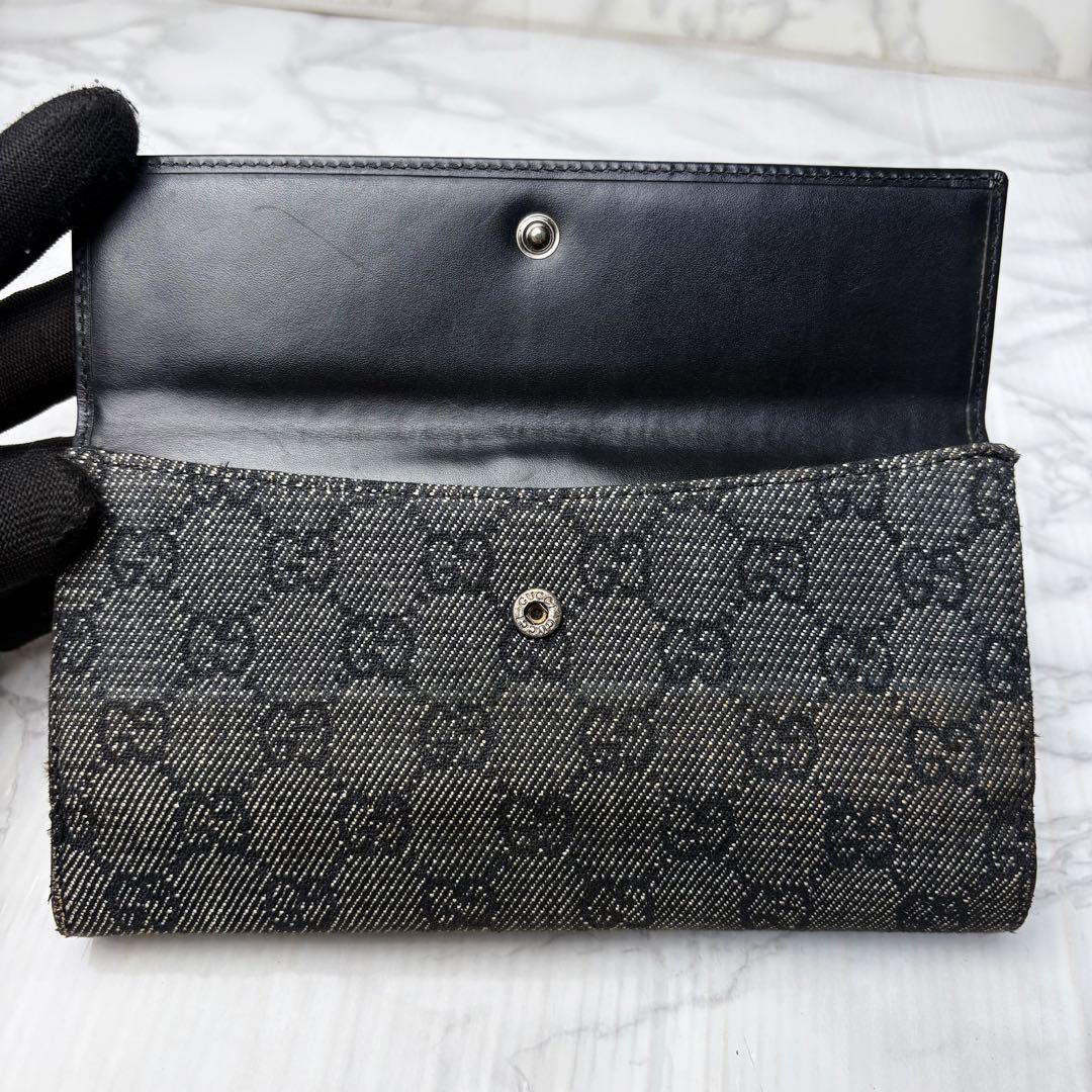 56 GUCCI 長財布 二つ折り財布 ジャッキー GGキャンバス nw8