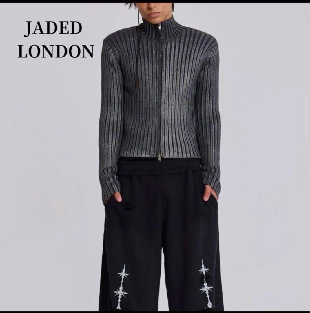 Jaded London 短丈ドライバーズニット　Mサイズ　グレー