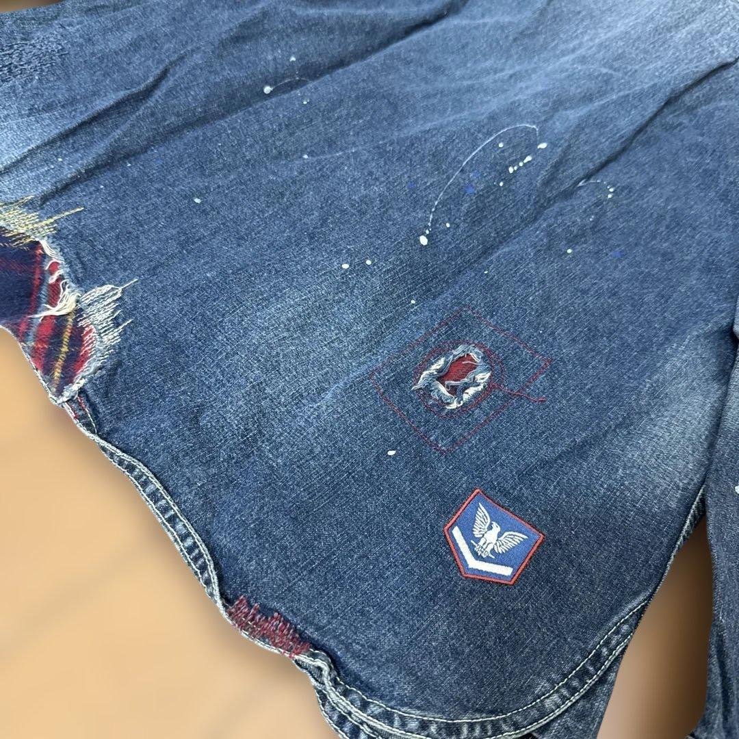 NEIGHBORHOOD/ヴィンテージ加工/デニムシャツ/