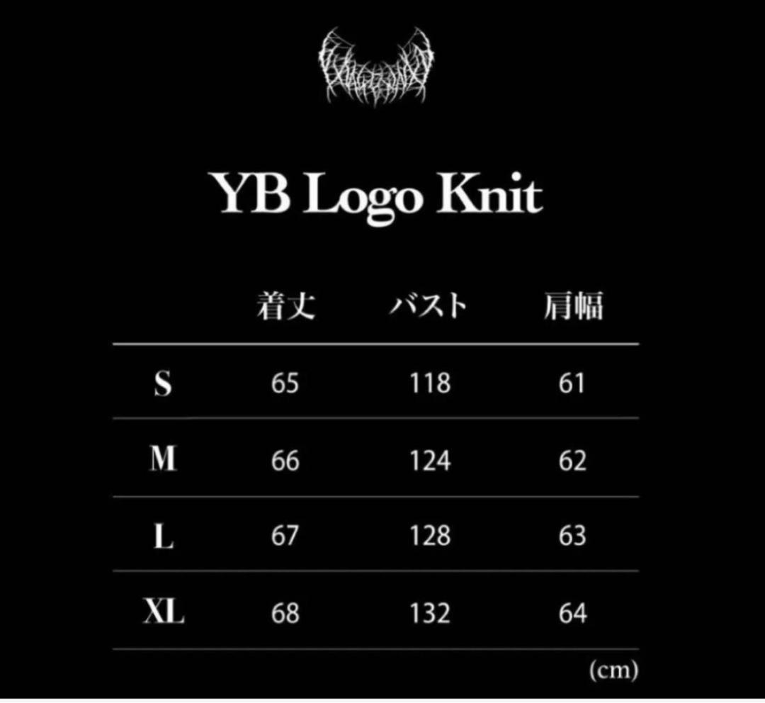 YXNGBRATZ YB Logo Knit white Sサイズ