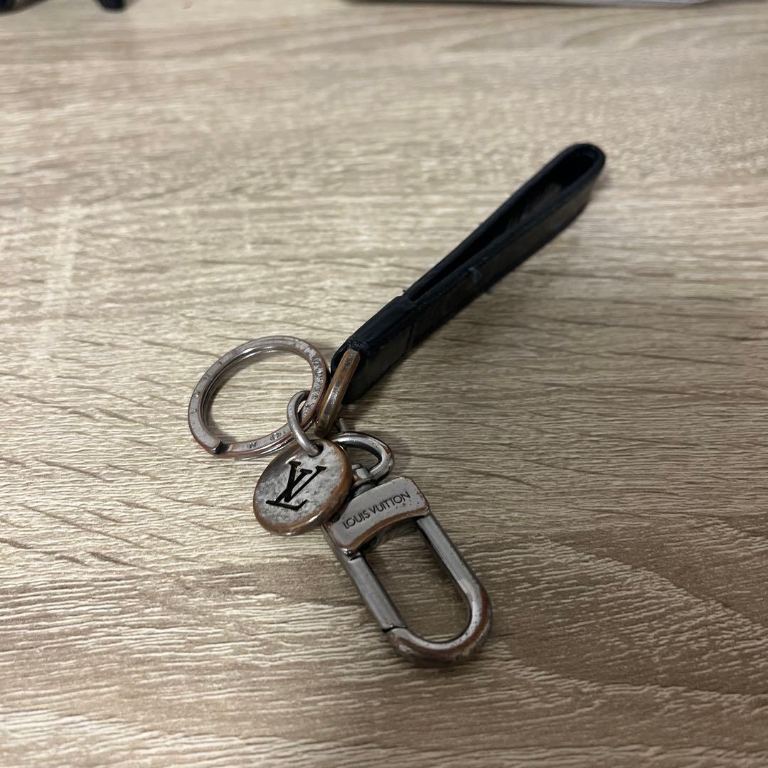 g*l様 Louis Vuitton ブラックレザー キーホルダー