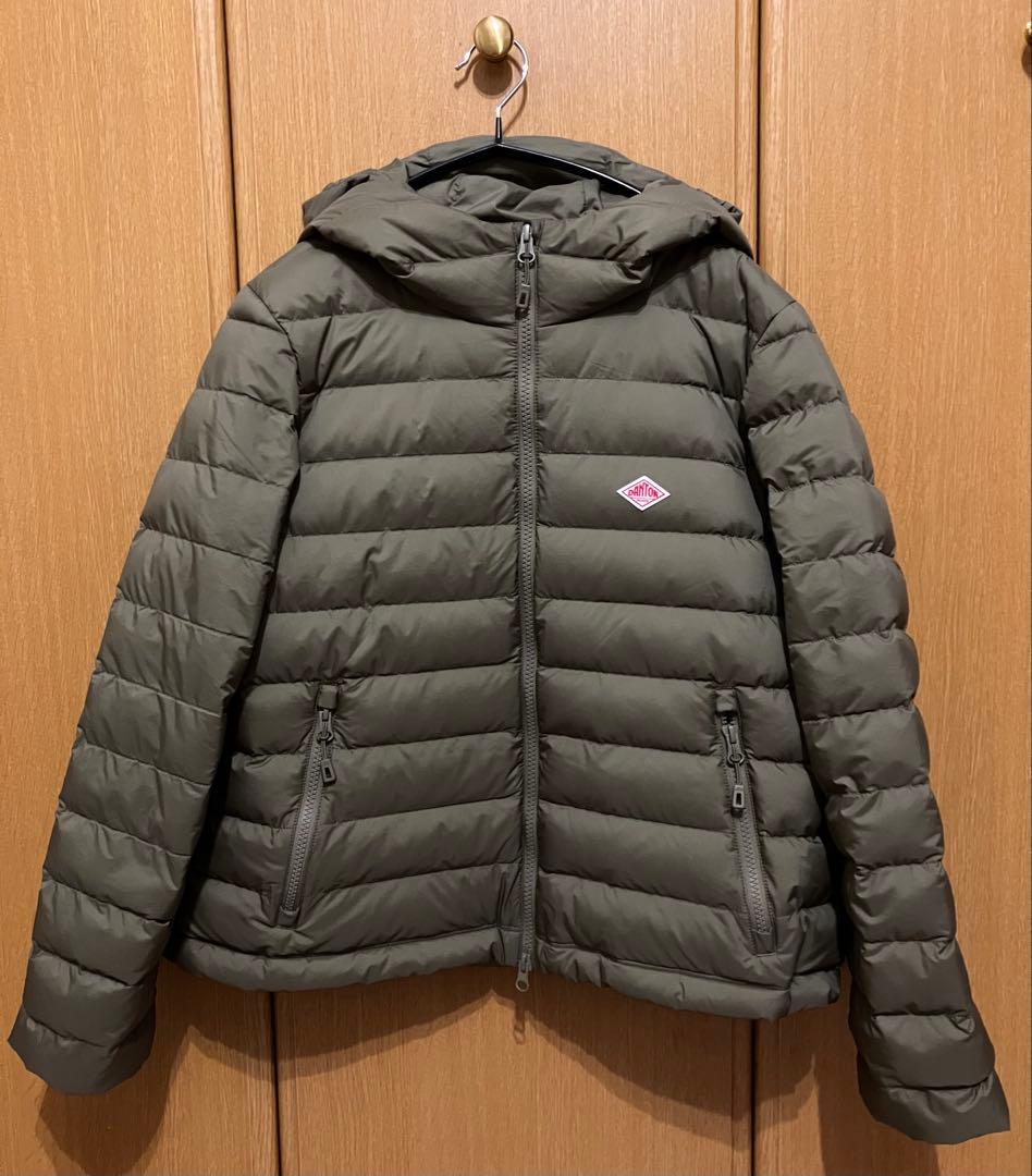 美品 DANTON ダントン ミドルダウンジャケット ダウン フード
