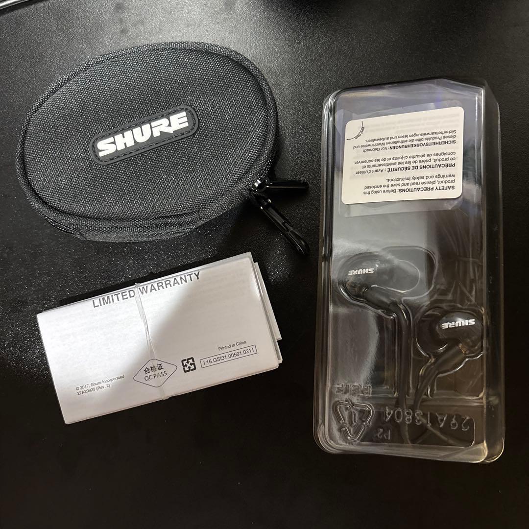 SHURE シュア イヤホン 有線 SE215-K-A トランスルーセントブラッ