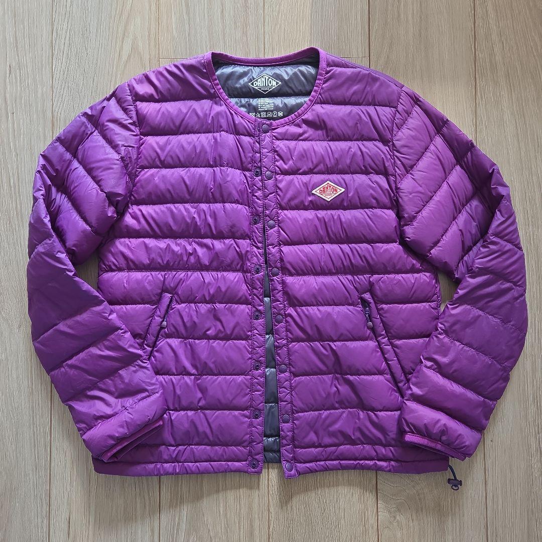 美品 DANTON ダントン ダウンジャケット パープル 36