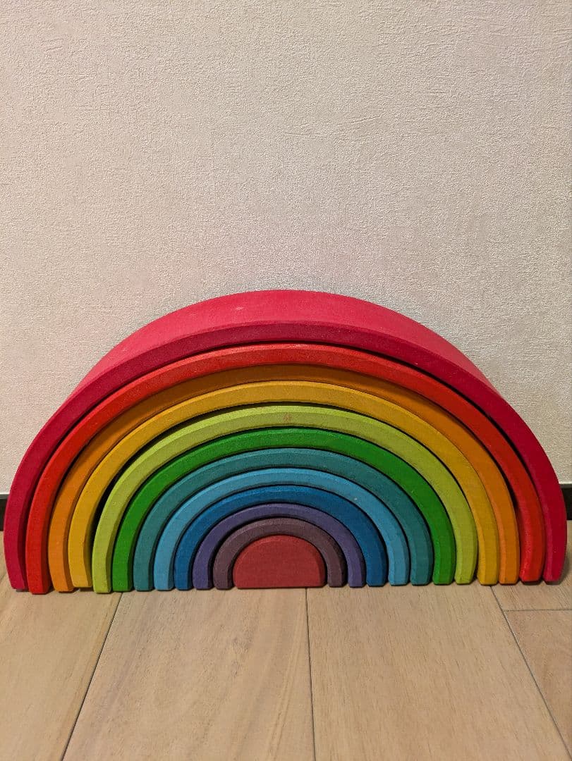 レインボーアーチ　木製　知育玩具　グリムス