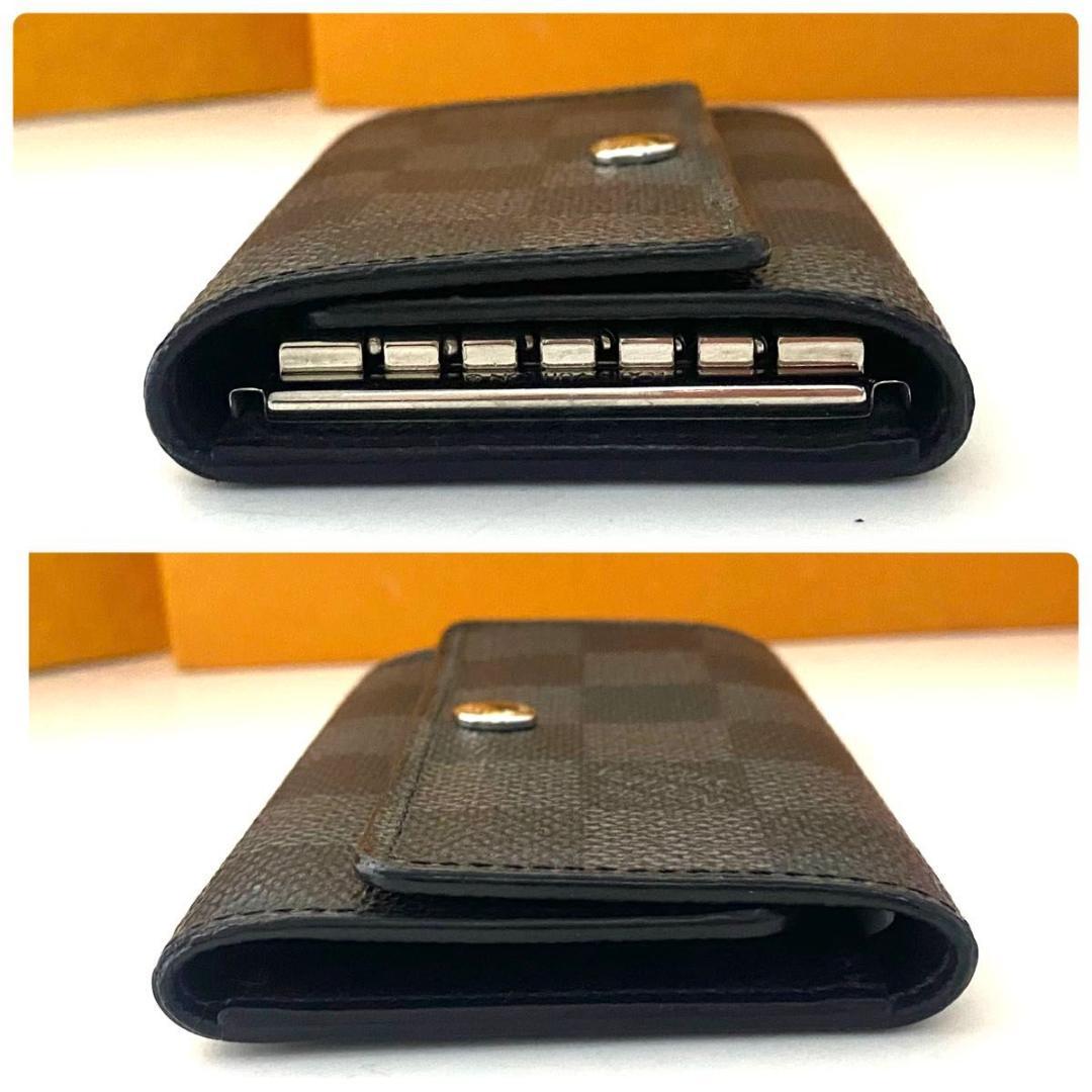 ルイ ヴィトン◎ミュルティクレ6 ダミエ グラフィット キーケース 6連 黒