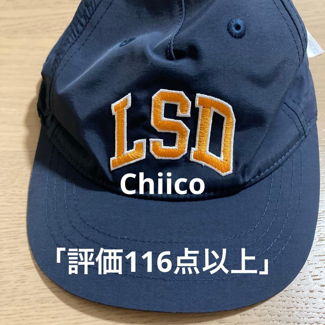 SATISFY LSDロゴ刺繍 ネイビーキャップ