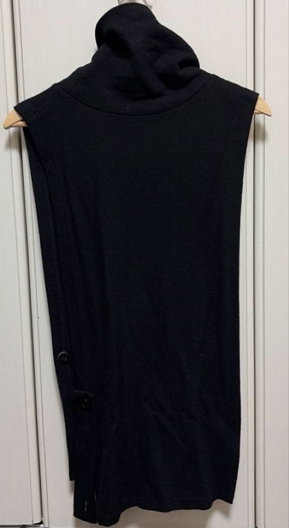 Y's ワイズ ヨウジヤマモト サイズ2 ブラック ニット ベスト タートル