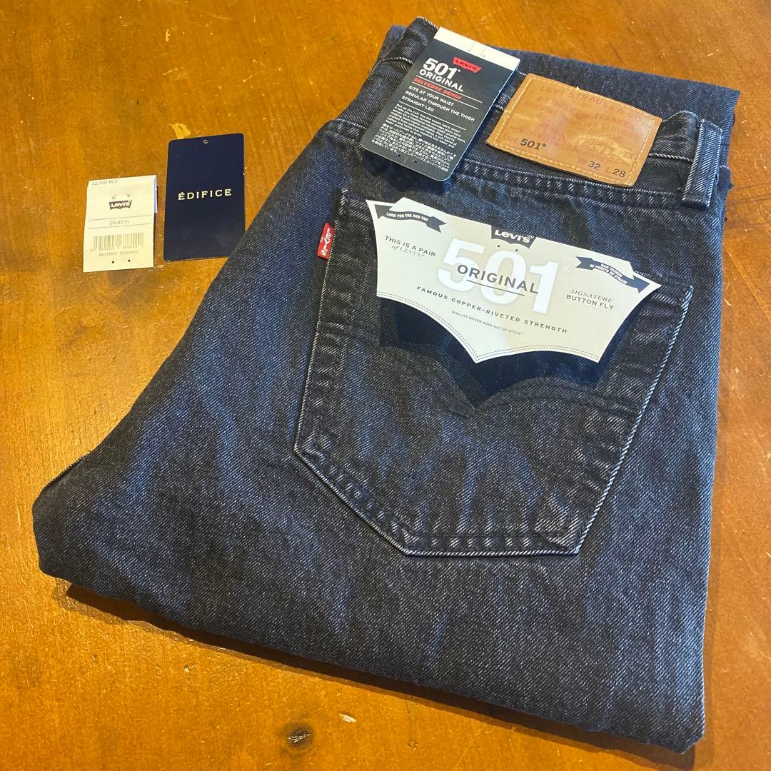 q*d様 LEVI’S エディフィス別注 BIG E 501 BLACK W32