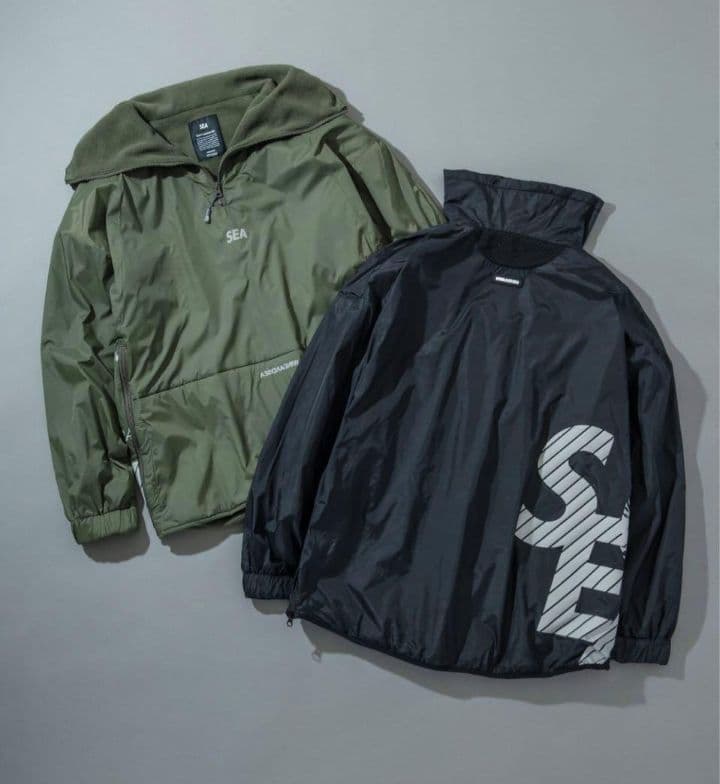 し*ん様 最終値下げ　WINDANDSEA ナイロンジャケット ブラック