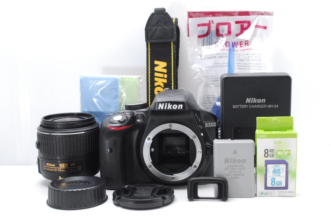 【新品級ショット数】Nikon D3300　スマホ転送　2416万画素高画質