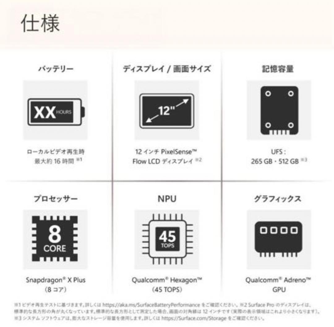 【新品未開封】Surface Pro 12インチ プラチナ（2025年6月発売）