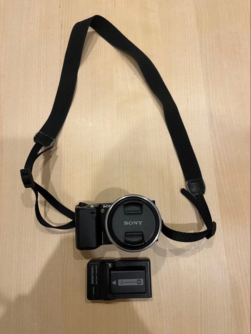 SONY NEX-5 ズームレンズキット 【Sixoctave製 互換充電器付】