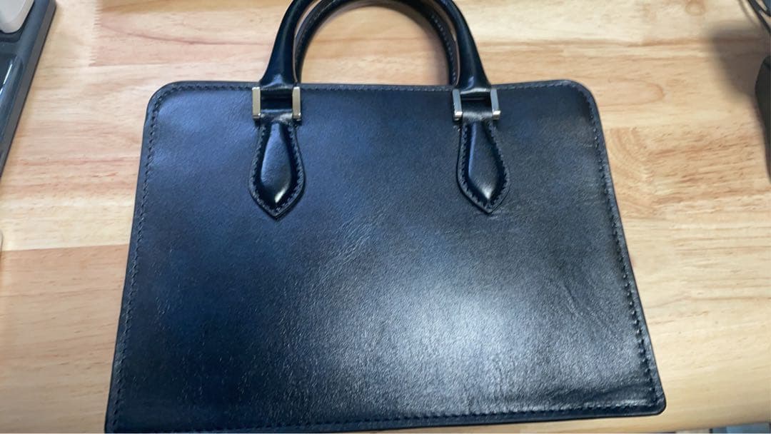 サムソナイト ブラックレーベル サヴィル ミニスクエアバッグ