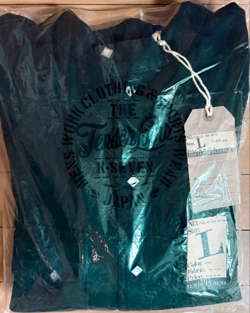 トップス Tenderloin pique sht snap button L