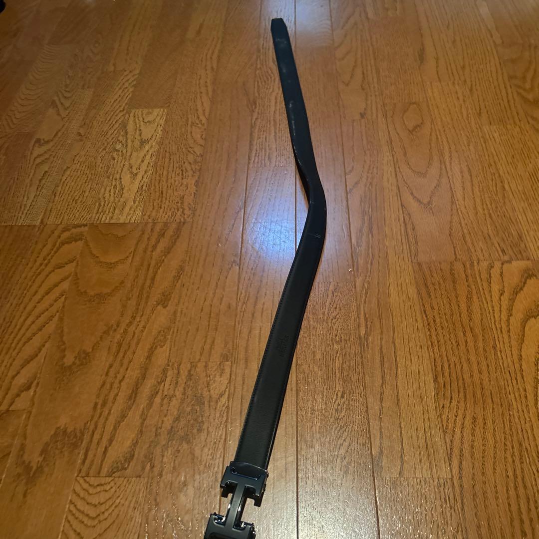 Hermès ブラック Hバックル ベルト