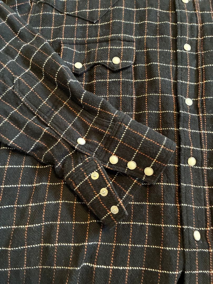 Kaptain Sunshine 肉厚ウエスタンネルシャツ 40