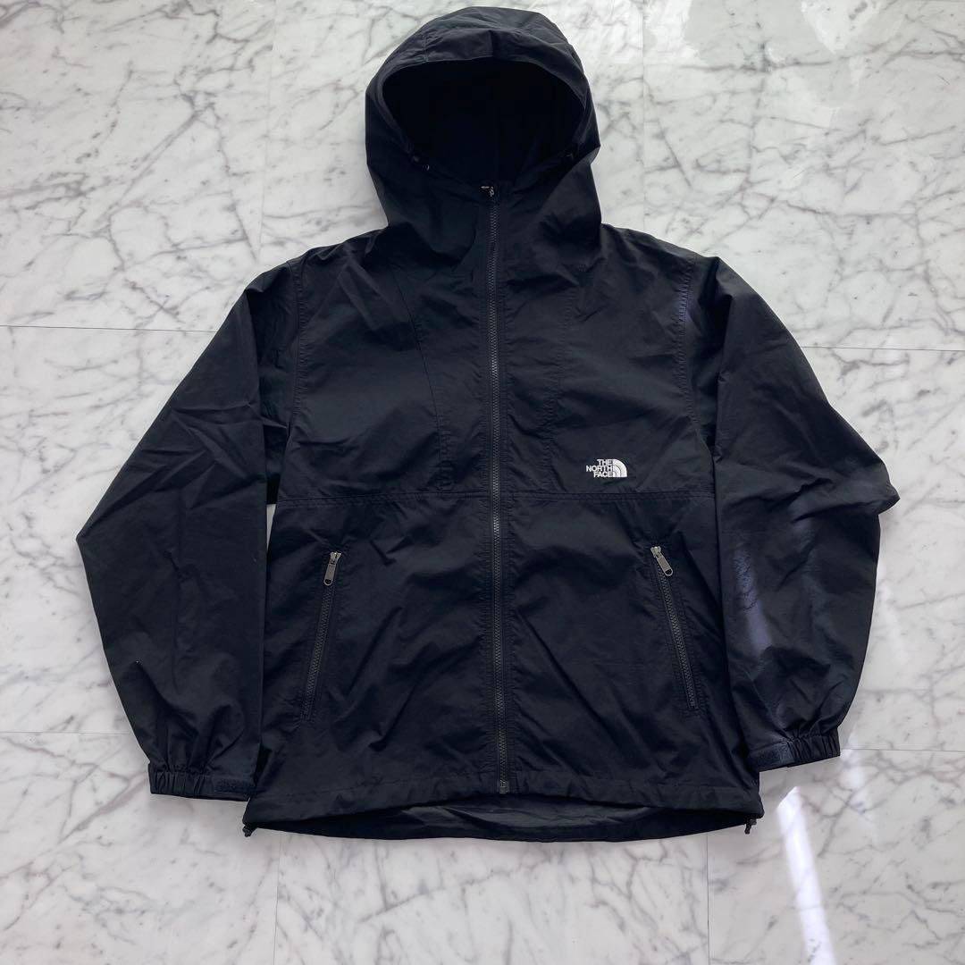 【美品】ノースフェイス コンパクトジャケット NP72530 ブラック Mサイズ