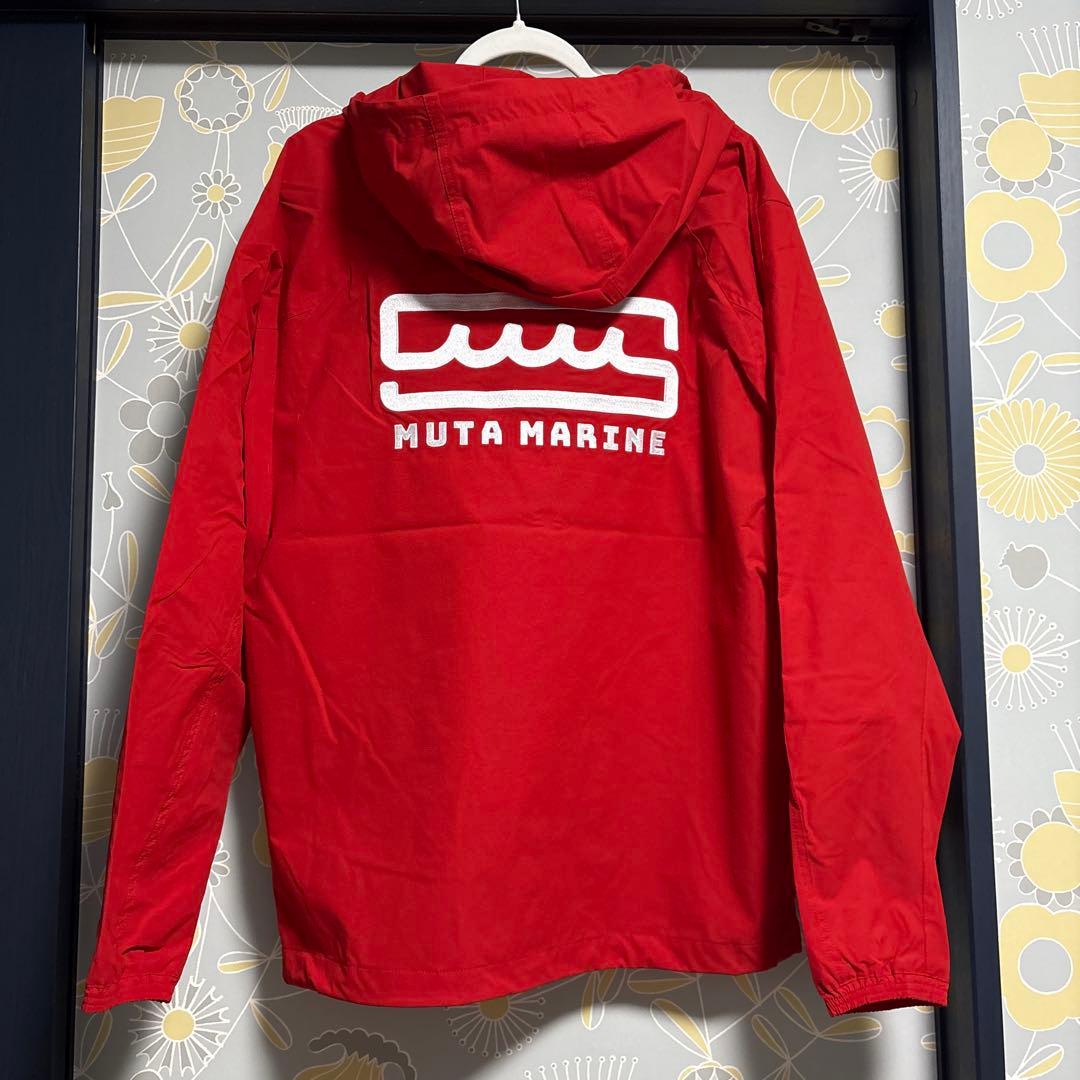 雲助❣️MUTA MARINE フード付きナイロンジャケット レッド