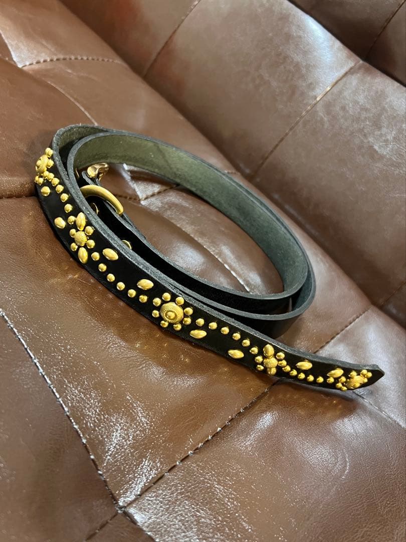 ナローベルト スタッズベルト 24㎜ 36㌅ 38㌅ HTC 等 ブラス 真鍮