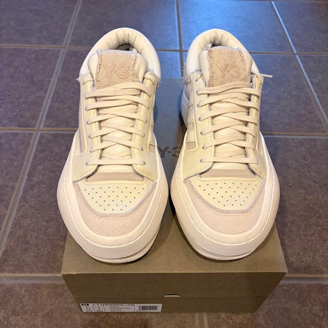 靴 adidas Y-3 Centennial Low White/Cream