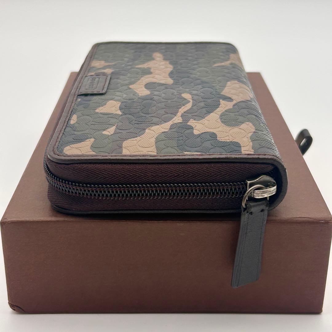 極美品✨ COACH コーチ 長財布 シグネチャー 迷彩柄 【希少性高い】