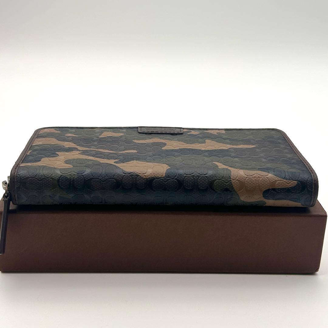 極美品✨ COACH コーチ 長財布 シグネチャー 迷彩柄 【希少性高い】