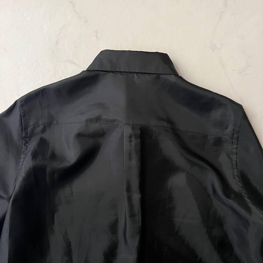 ほぼ未使用 コムデギャルソン AD2024 長袖シャツ ブラック 黒 XS