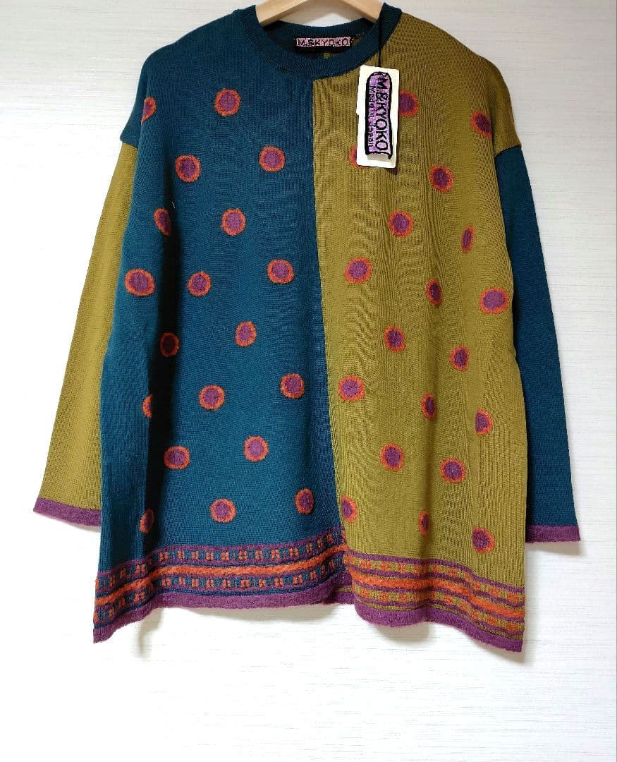 ☆土・日 限定でお値下げ　《M.&KYOKO》ニットプルオーバー　　チュニック