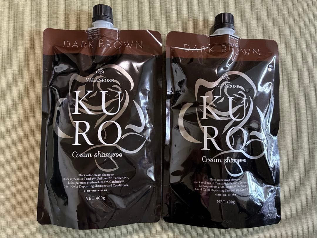 新品未開封2つセット　VR KURO クロ　クリームシャンプー　ダークブラウン
