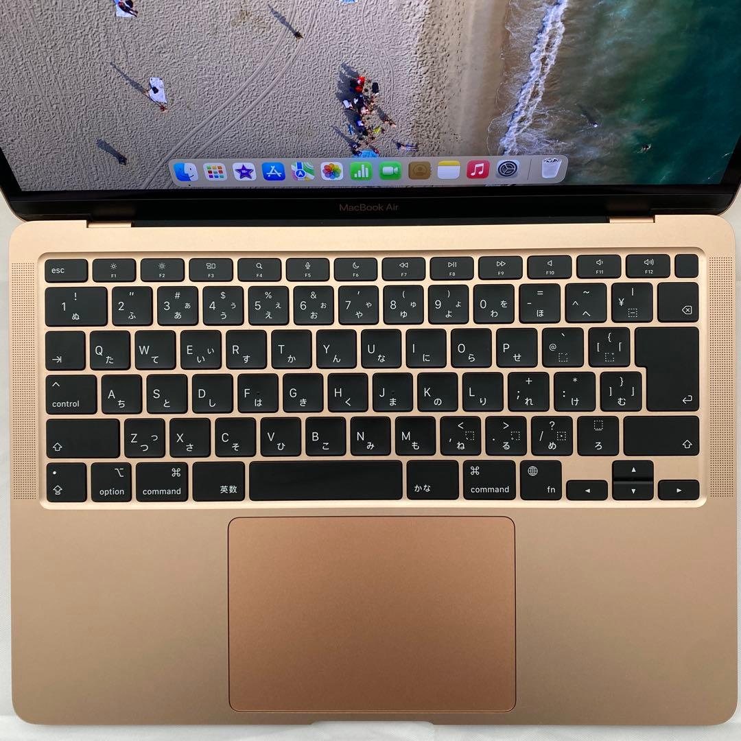 【美品】MacBook Air 2020_M1/8GB/512GB_GLD