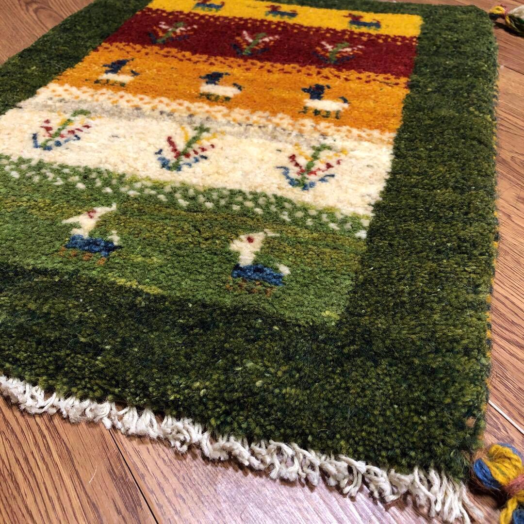 ペルシャギャッベ (ギャベ) ギャッベ 玄関マット No.2327