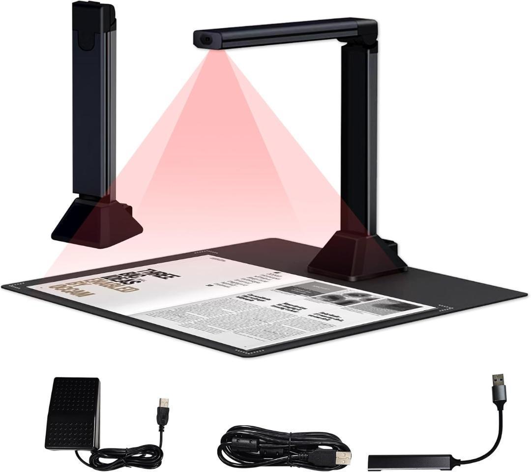 ドキュメントスキャナー ブックスキャナー 2400万画素 A3サイズ対 スキャン