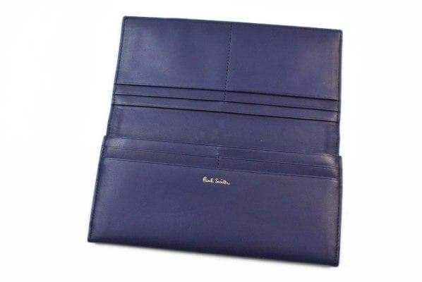 ポールスミス 羊革 長財布 小銭入れ カードケース 多収納デザイン ブルー